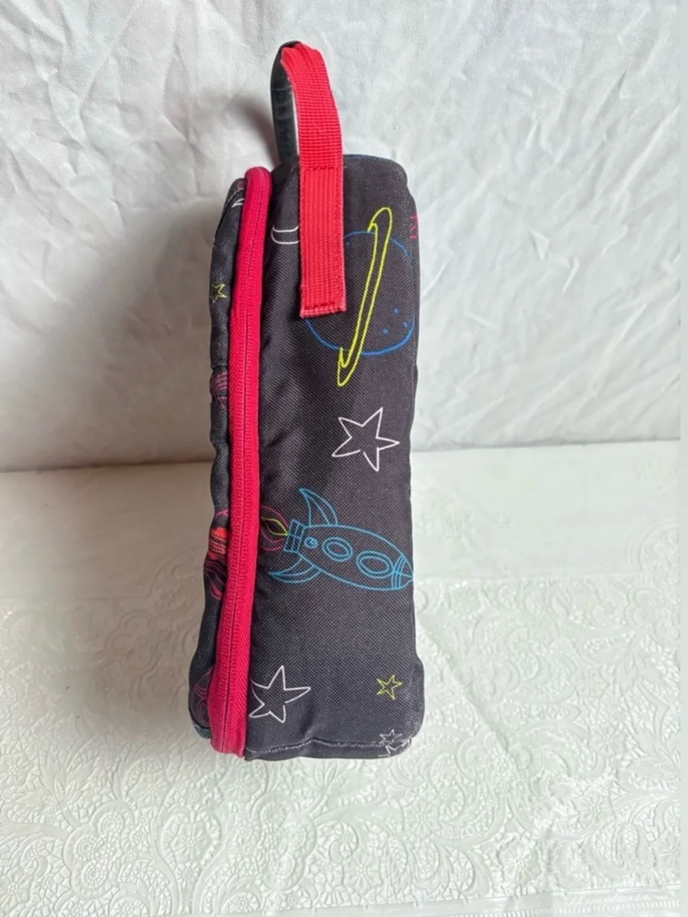 Lands' End Kids Lunch Backpack Space Print, Bento Box Drink Box, Food Container